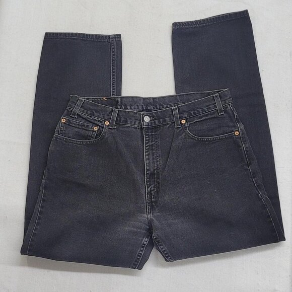 Levi’s 505 Black Jeans | Size 36x32 | Straight Leg | Classic Men’s Denim - Picture 1 of 4